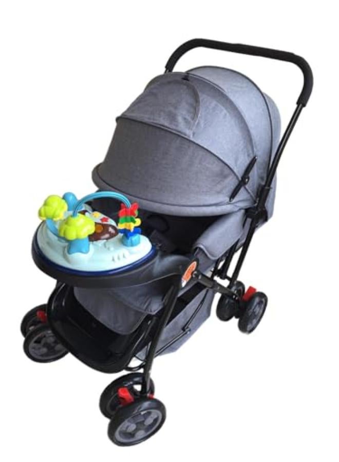 ال سي عربة أطفال قابلة للطي وخفيفة الوزن مع مقعد قابل للتعديل ومظلة شمسية للأطفال حديثي الولادة والأطفال الصغار - Image 3